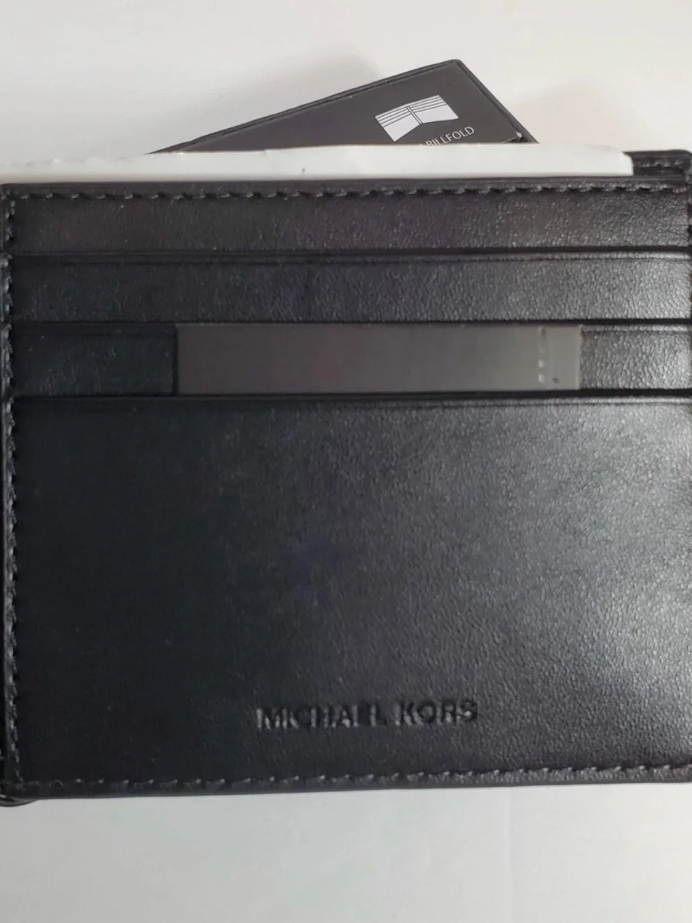 Michael Kors Black Signature MK Slim Wallet